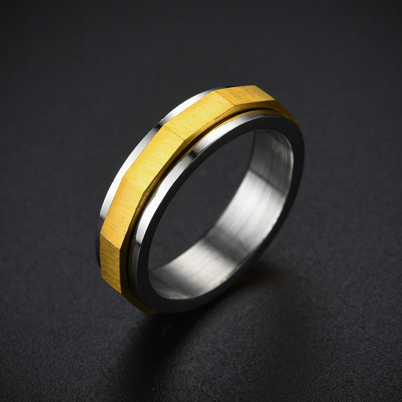 Industrial Steel Fidget Ring