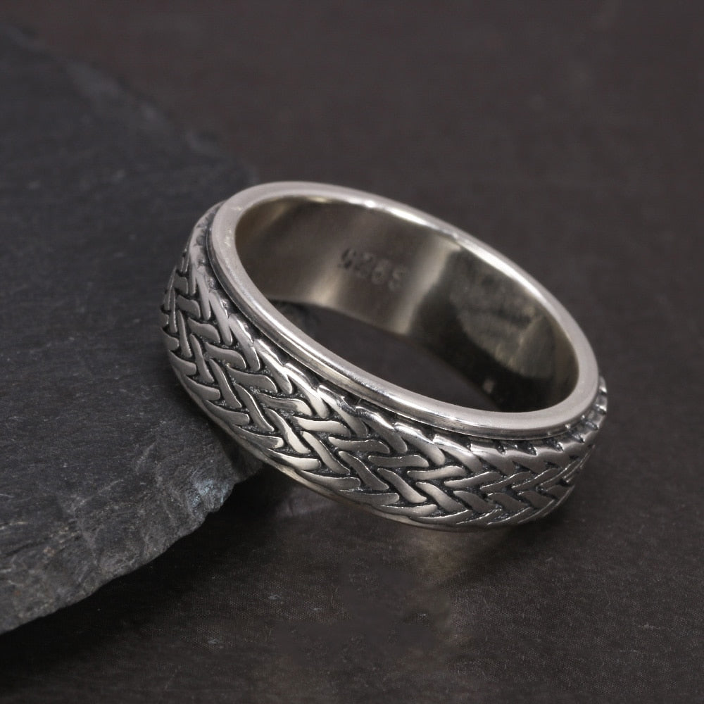 Industrial Rope Anxiety Fidget Ring