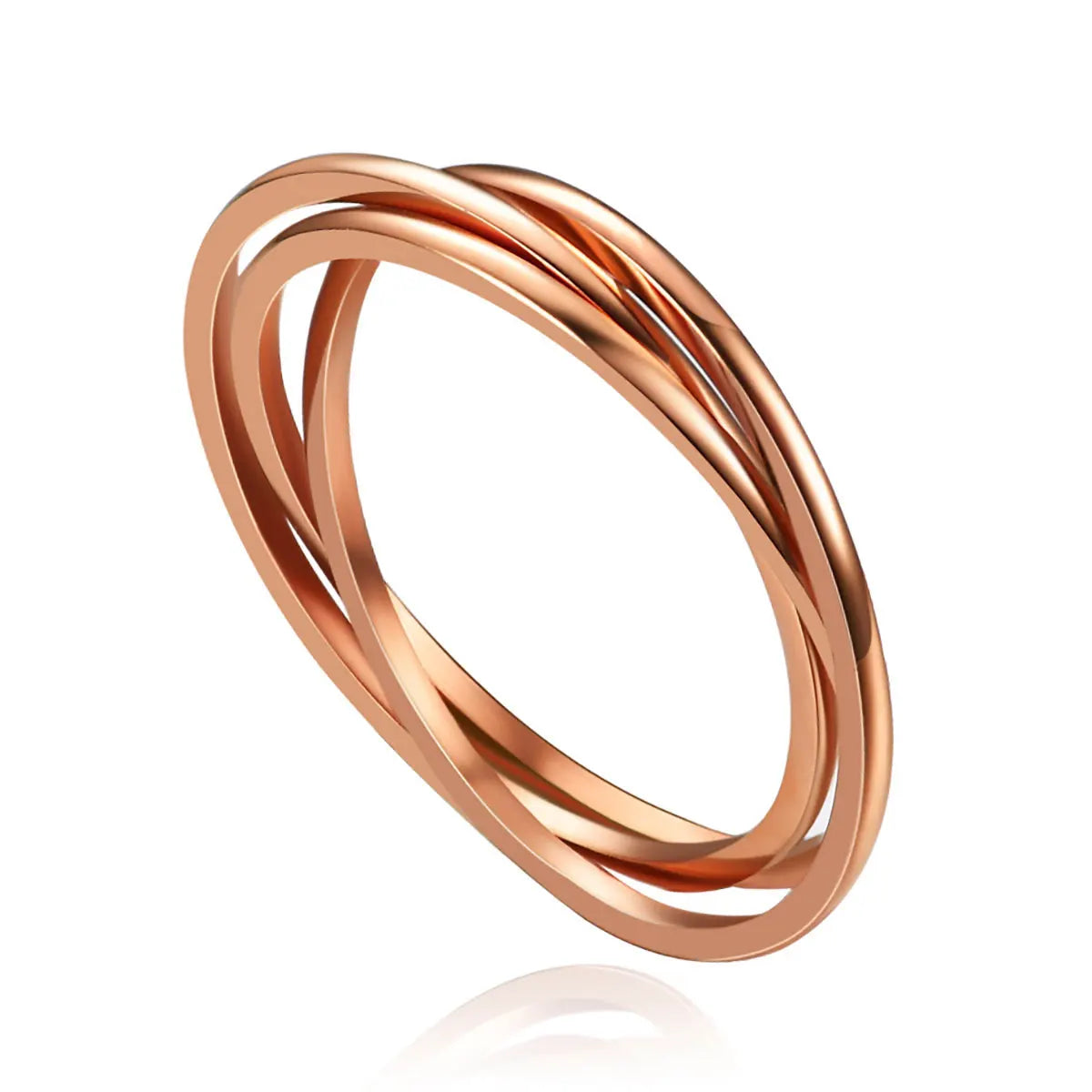 Braided Interlocked Three-in-One | Stainless Steel Fidget Ring