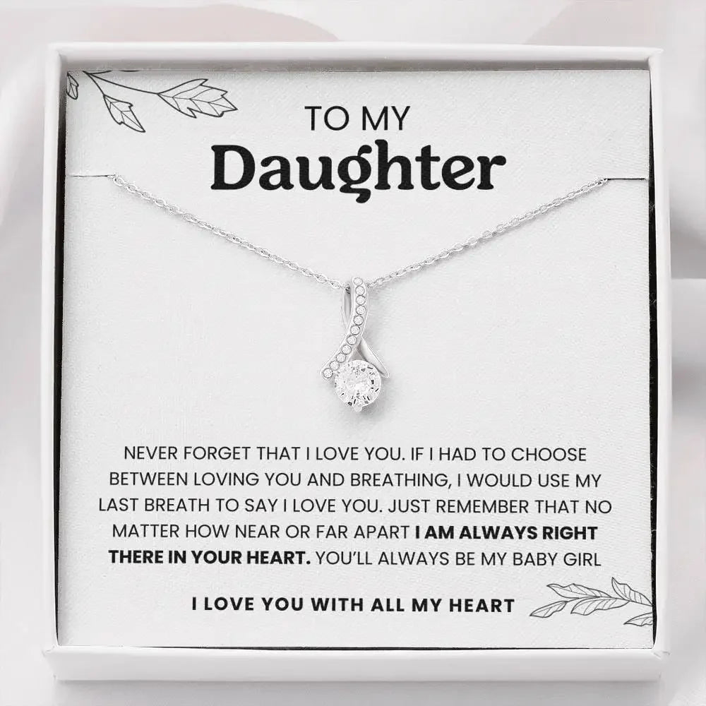 To My Daughter - Eternal Knot Necklace