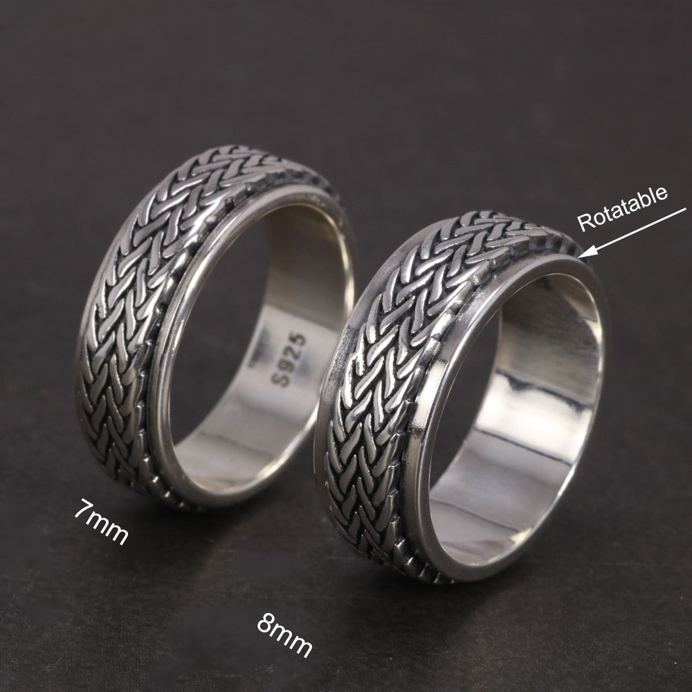 Industrial Rope Anxiety Fidget Ring