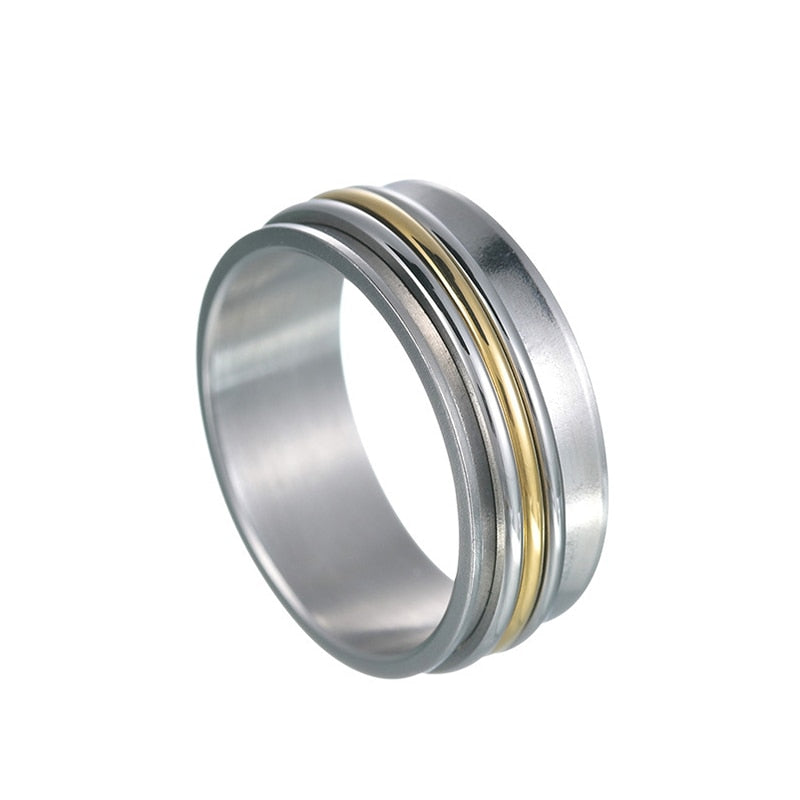 Titanium Wide Band Fidget Ring