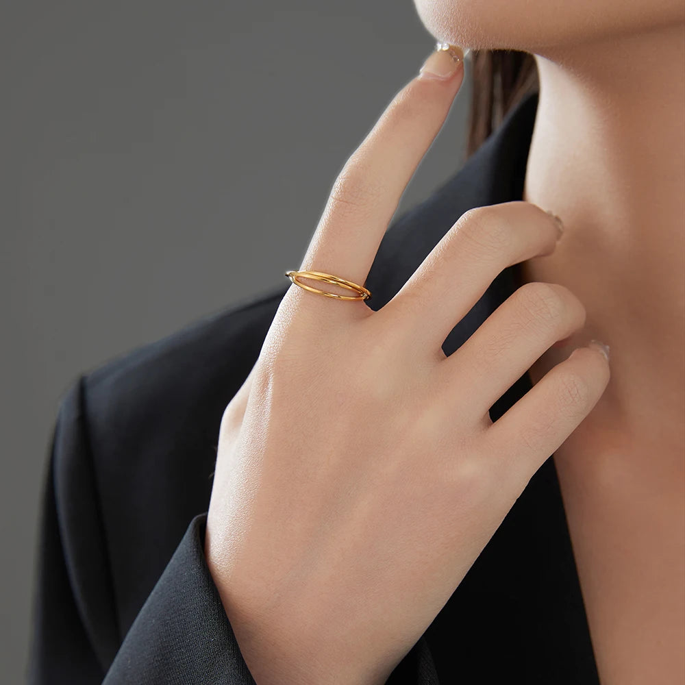 Braided Interlocked Three-in-One | Stainless Steel Fidget Ring
