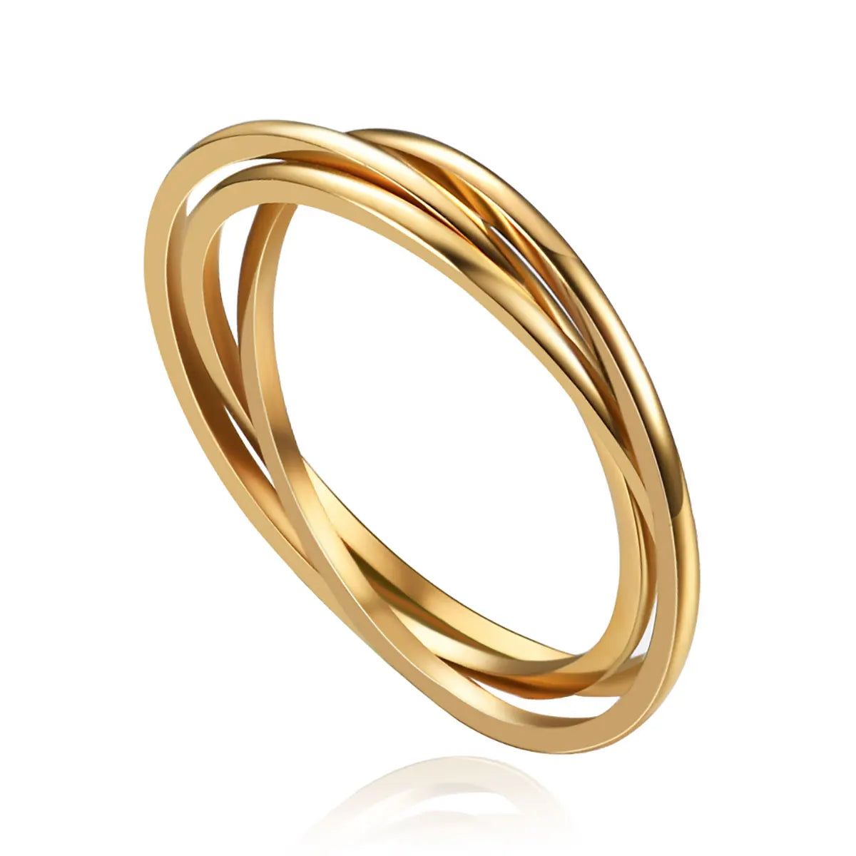 Braided Interlocked Three-in-One | Stainless Steel Fidget Ring