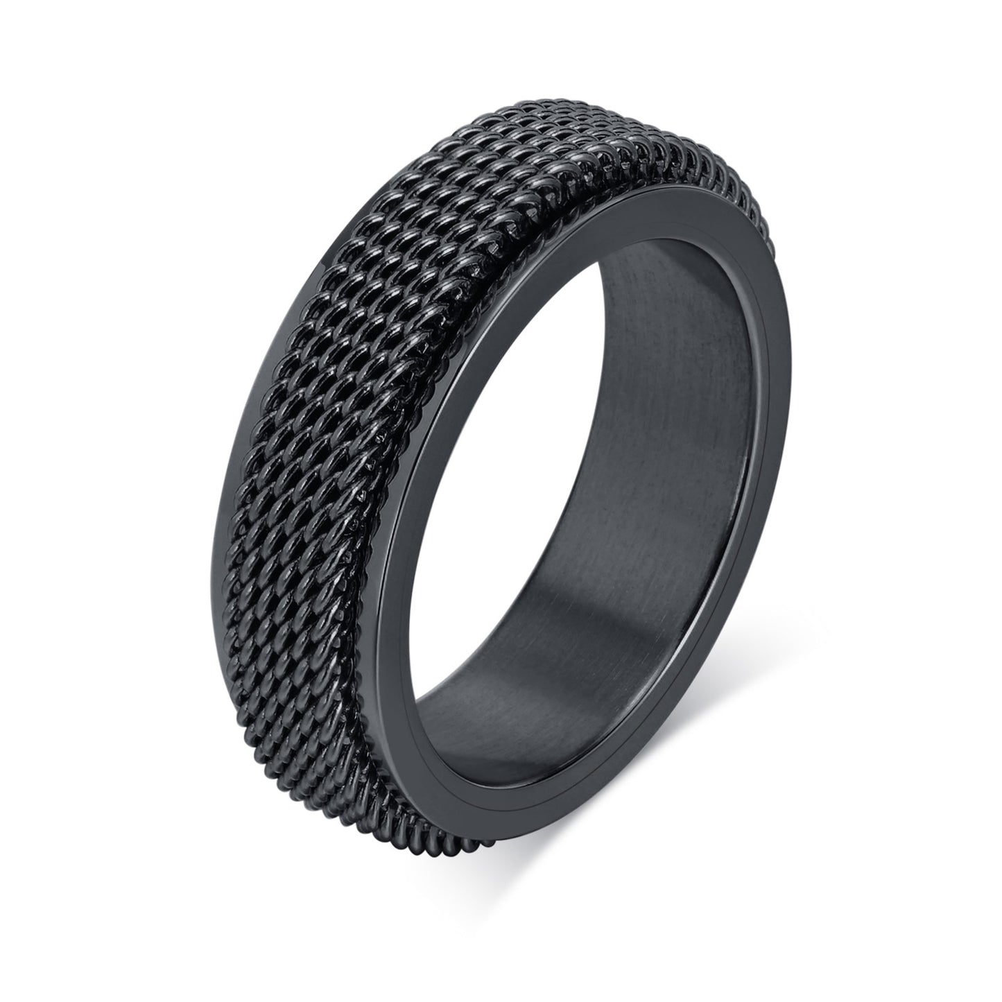 Steel Mesh Fidget Ring