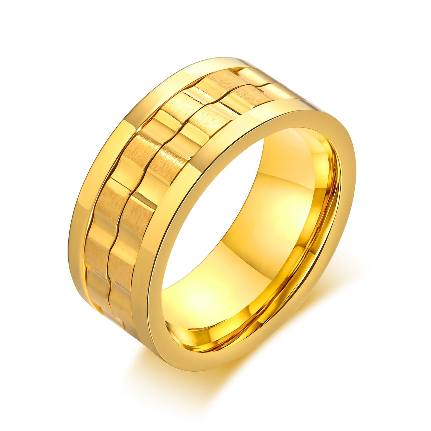 Steel Gear Fidget Ring