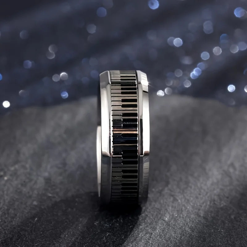 Stainless Steel Piano Ring | Hypoallergenic Jewelry