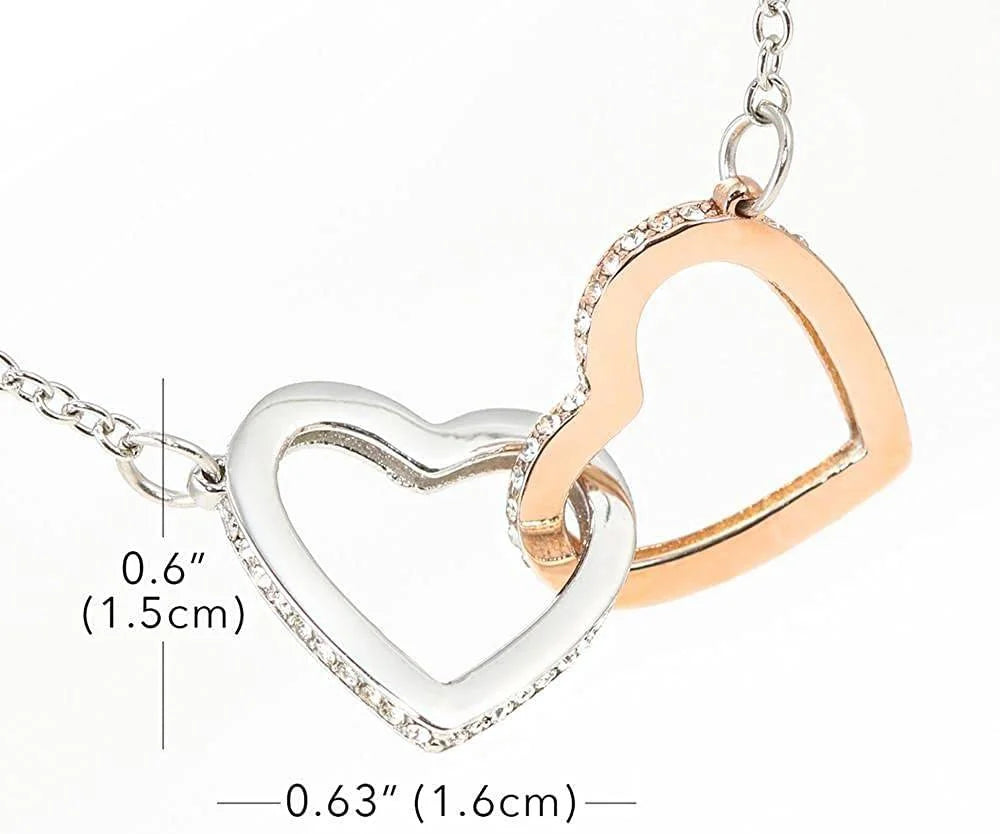 To My Granddaughter - Entwined Heart Necklace