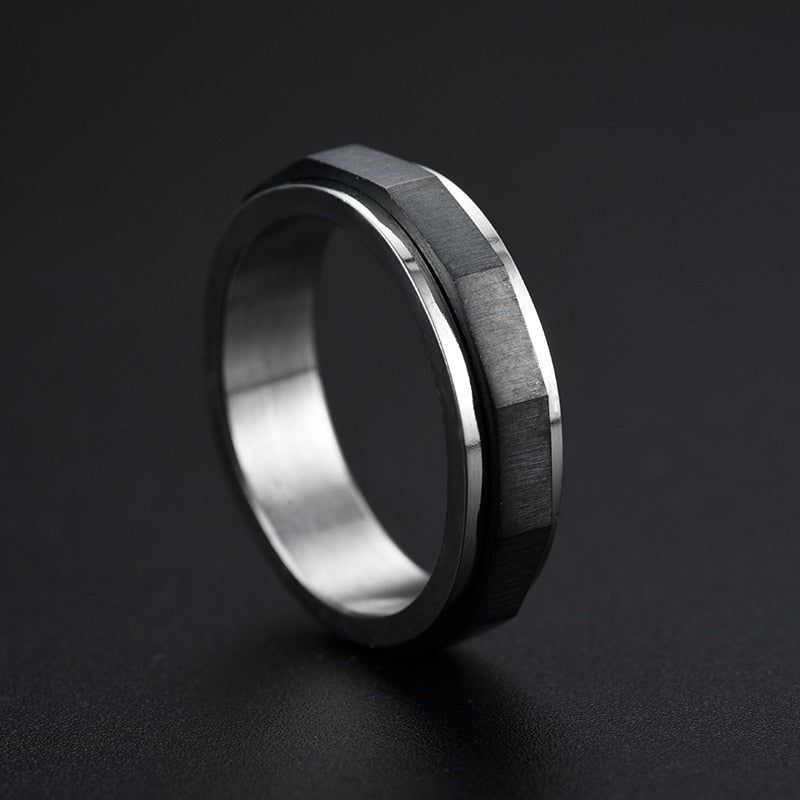 Industrial Steel Fidget Ring