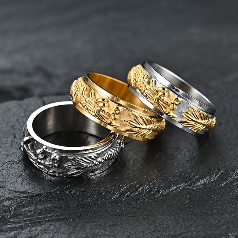 Chinese Dragon Anxiety Fidget Ring
