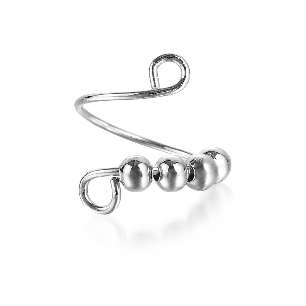 Coil Fidget Bead Ring - Adjustable