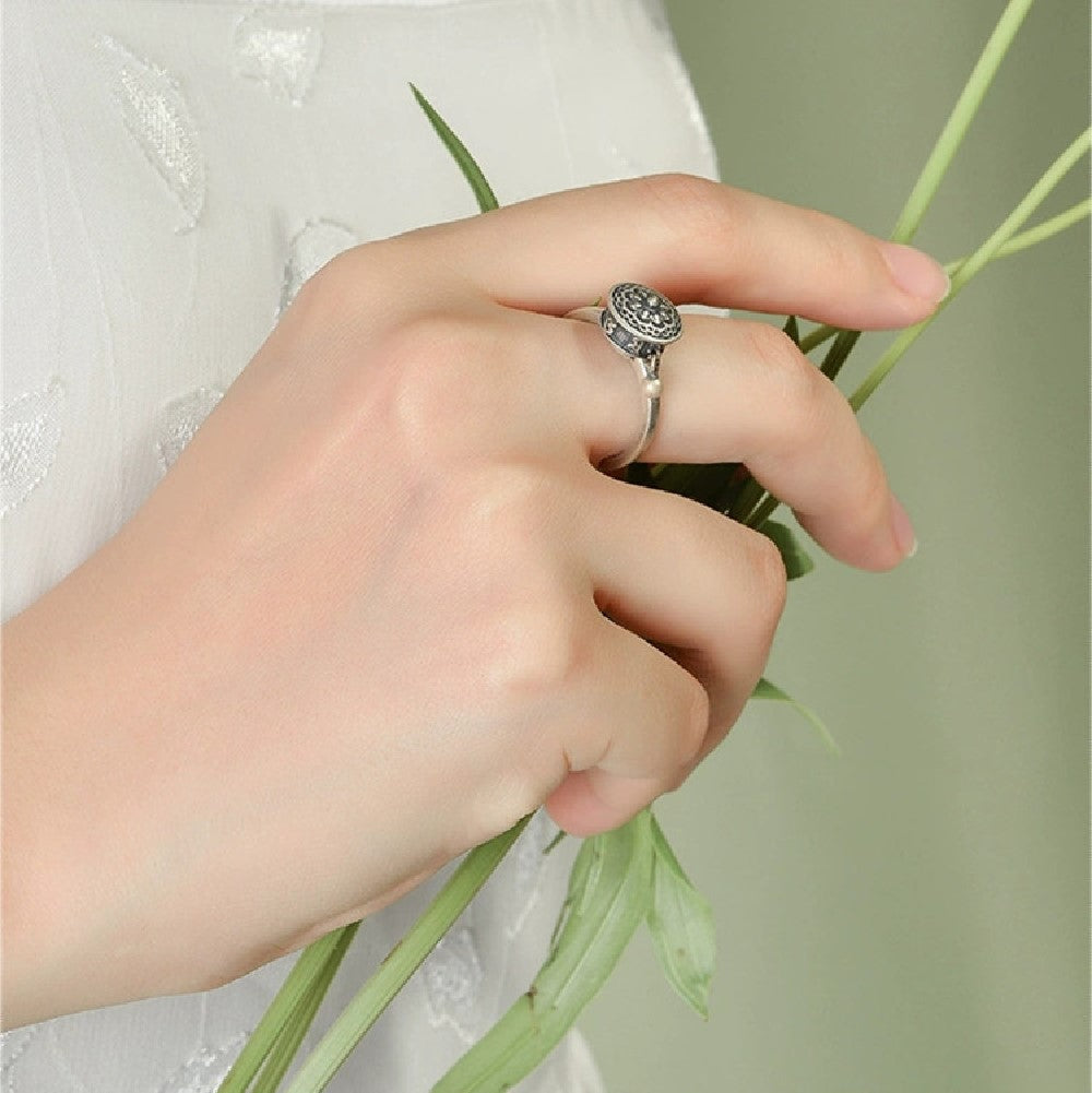 Lotus Anxiety Fidget Ring - Adjustable