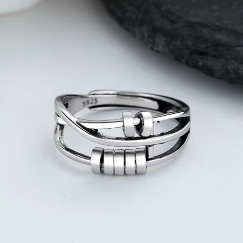 925 Silver | Sterling Silver Fidget Ring - Adjustable