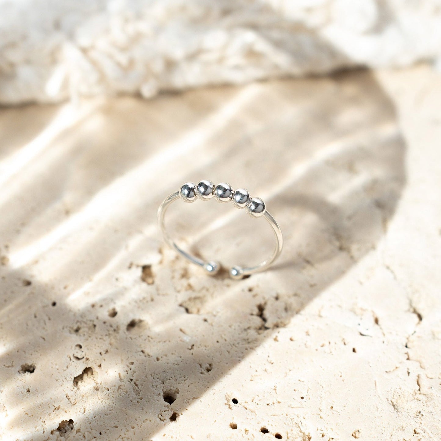 Fidget Bead Ring - Adjustable
