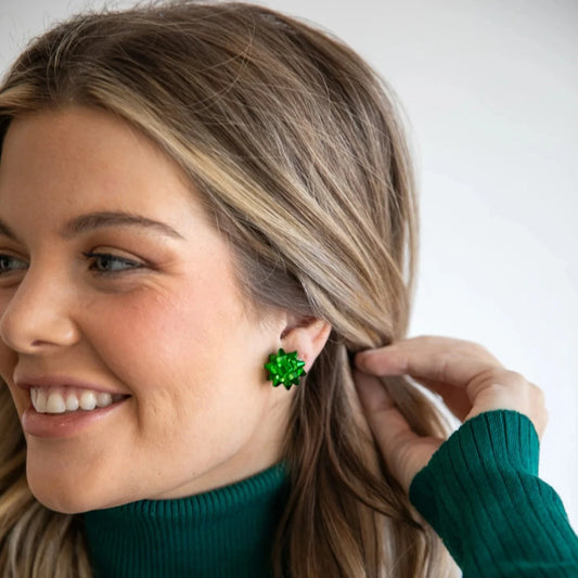 Christmas Ribbon Earrings