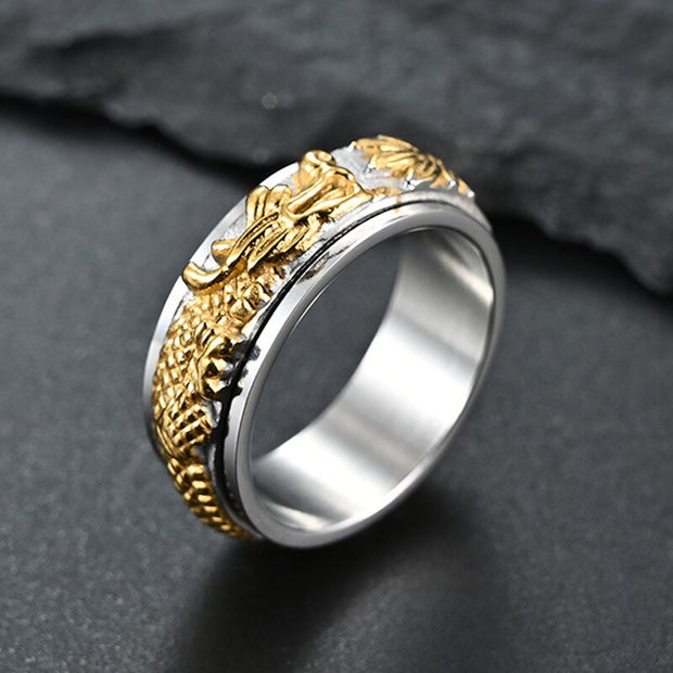 Chinese Dragon Anxiety Fidget Ring