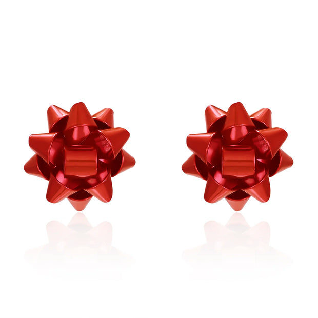 Christmas Ribbon Earrings