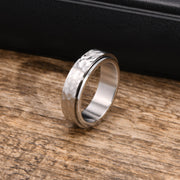 Hammered Steel Fidget Ring
