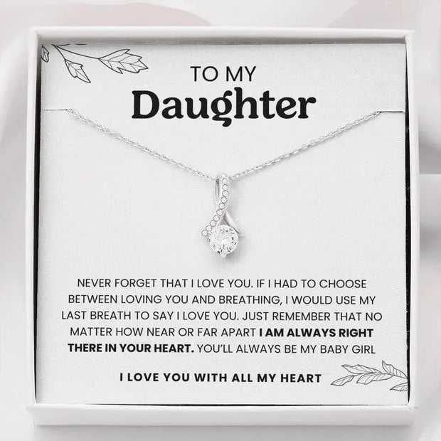 To My Daughter - Eternal Knot Necklace