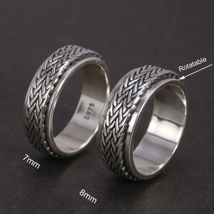 Industrial Rope Anxiety Fidget Ring