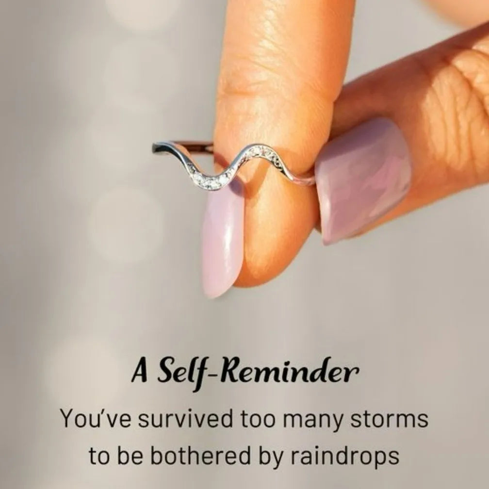 Self Reminder Wave Ring – Soothe Rings