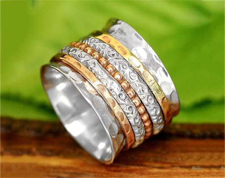 Vintage Multilayer Anxiety Fidget Ring