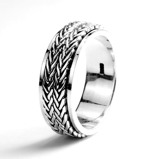 Industrial Rope Anxiety Fidget Ring