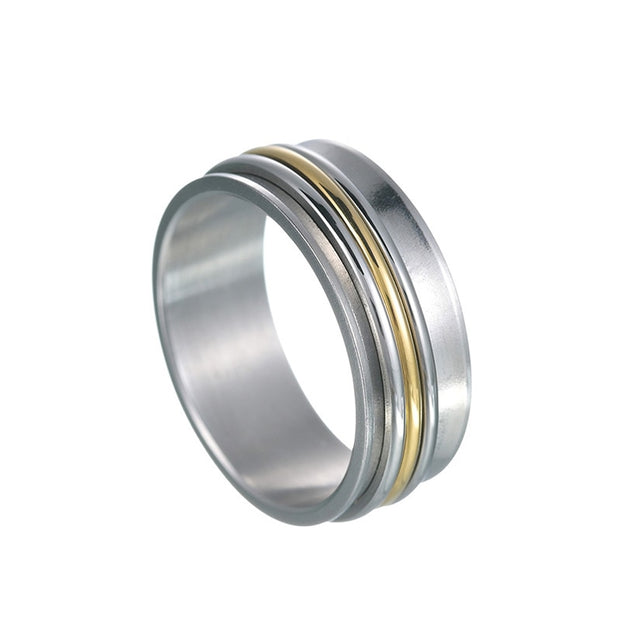 Titanium Wide Band Fidget Ring
