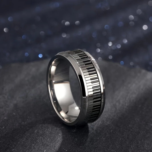 Stainless Steel Piano Ring | Hypoallergenic Jewelry