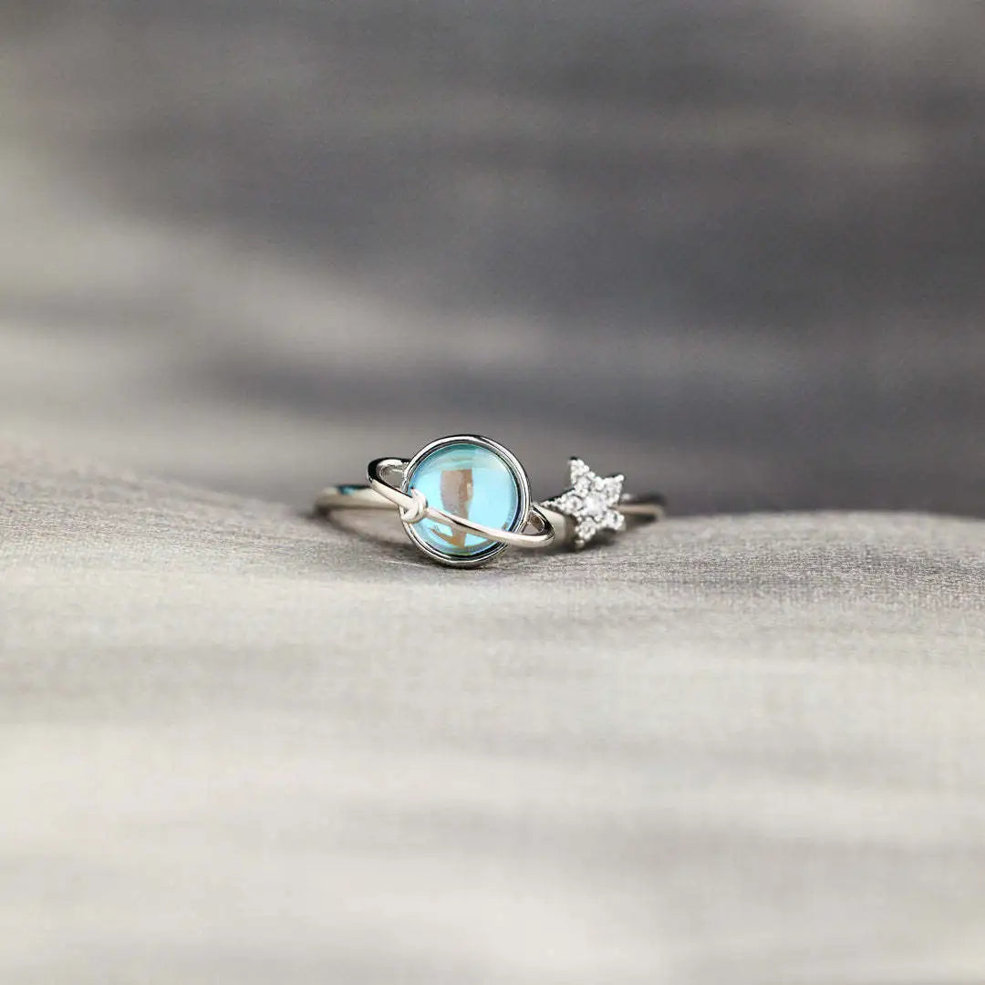 To My Daughter - Moon & Star Fidget Ring