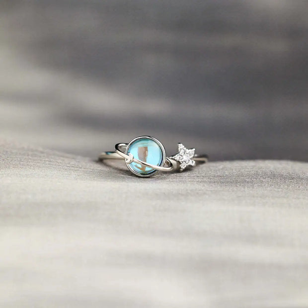 To My Daughter - Moon & Star Fidget Ring