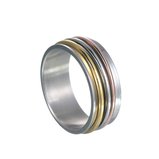 Titanium Wide Band Fidget Ring