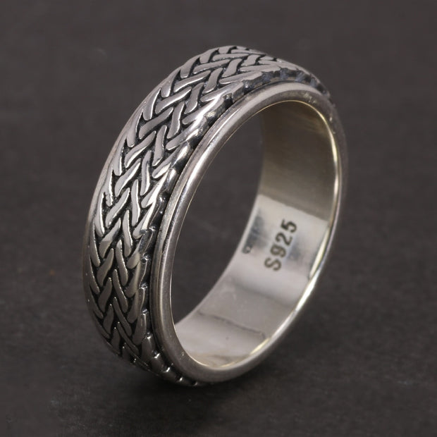 Industrial Rope Anxiety Fidget Ring