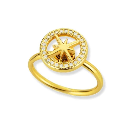 North Star Anxiety Fidget Ring - Adjustable