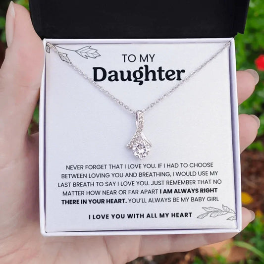 To My Daughter - Eternal Knot Necklace