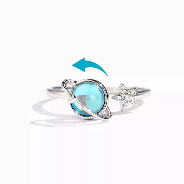 To My Daughter - Moon & Star Fidget Ring