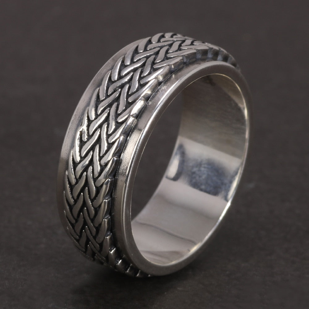 Industrial Rope Anxiety Fidget Ring