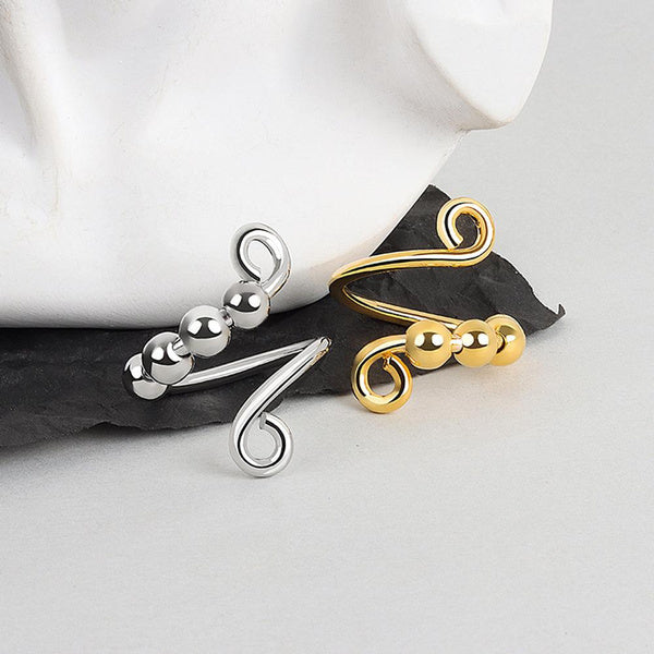 Coil Fidget Bead Ring - Adjustable