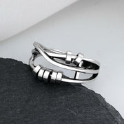 925 Silver | Sterling Silver Fidget Ring - Adjustable